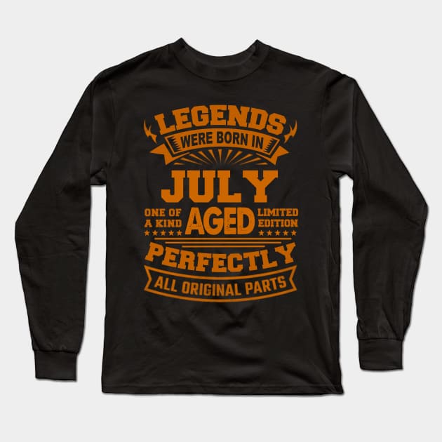 Legends Were Born in July Long Sleeve T-Shirt by BambooBox